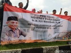 Relawan Deklarasikan Anggota DPD RI Ayi Hambali Maju Pilgub Jabar