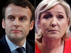 Macron dan Le Pen Lolos ke Putaran Dua Pilpres Prancis