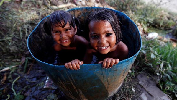 Begini Cara Anak-anak di India Lawan Gelombang Panas