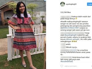 Duh, Ramainya Komentar Harga Otak di Instagram Ayu Ting Ting