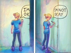 Destiny Blue Lawan Gangguan Mental dengan Melukis