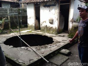 Jumlah Sumur yang Amblas di Kediri Ada 60