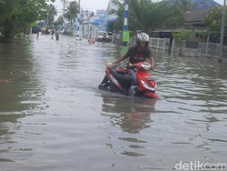 Banjir Rob 50 Cm di Belawan Sumut, Ratusan Rumah Terendam