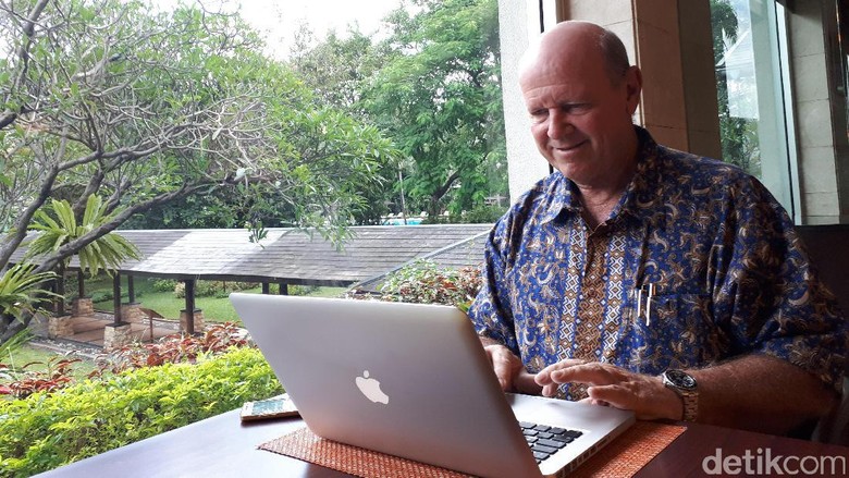 Mantan Menpar Seychells, Alain St Ange (Fitrayaa/detikTravel)