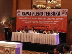 Buka Pleno Perhitungan Suara, KPU Paparkan Perjalanan Pilkada DKI