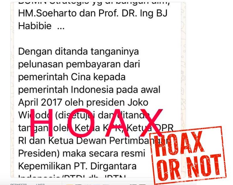 Tentang Postingan di Medsos PT DI Dijual ke China