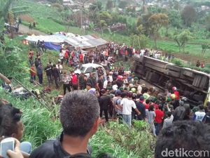 Polisi: Rem Piston Bus Maut di Ciloto Tidak Berfungsi Sama Sekali
