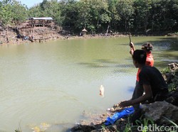 Warga Dlingo, Bantul Sulap Telaga Tadah Hujan Jadi Area Pemancingan