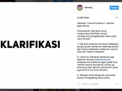 Kitabisa Tutup Halaman Penggalangan Dana Cak Budi