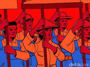 Sebagian Buruh di Tangerang Peringati May Day dengan Memancing