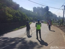 Olah TKP Kecelakaan Maut Ciloto, Polisi Pakai Alat Pemindai 3D