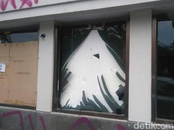 Begini Penampakan Pos Polisi di Cikapayang Bandung yang Dirusak Massa