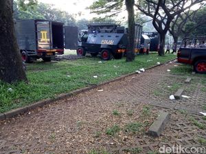Ada Aksi Buruh, Begini Suasana Pengamanan di GBK Senayan