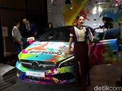Bodi Mobil Mewah Tertutup Stiker Warna-warni