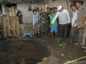 Pemprov Jatim Janji Kembalikan Fungsi Sumur Warga Amblas di Kediri