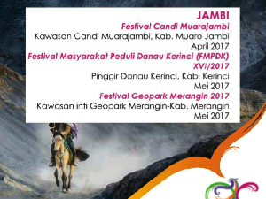 Dua Artis Hebohkan Festival Candi Muarojambi