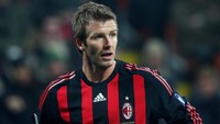 Beckham sempat memperkuat AC Milan pada Januari 2009 dengan status sebagai pinjaman. Setahun kemudian, Beckham kembali ke Milan sebagai pemain pinjaman dalam upayanya untuk kembali ke timnas Inggris. Foto: Getty Images/Vittorio Zunino Celotto