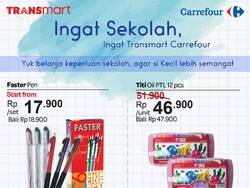 Transmart Carrefour Tawarkan Diskon Alat Tulis di Hari Pendidikan