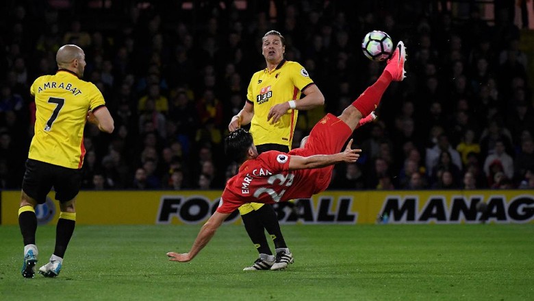 Emre Can dan Gol Akrobatiknya ke Gawang Watford Emre Can dan Gol Akrobatiknya ke Gawang Watford