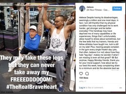 Inspiratif! Pria Ini Rajin Olahraga Meski Tak Punya Sepasang Kaki