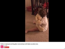 Cute! Ekspresi Anak Saat Kerinduan pada Ayahnya Terobati