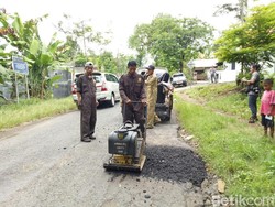 Satgas Jalan Berlubang Turun ke Jalan Antisipasi Arus Mudik 2017