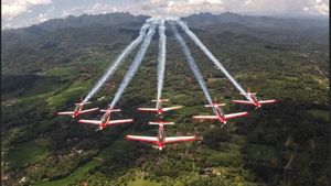 Potret 6 Pesawat TNI AU Meliuk-liuk di Langit Singapura