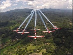 Manuver Tim Jupiter, Bentuk Hati hingga Terbang di Atas Merapi