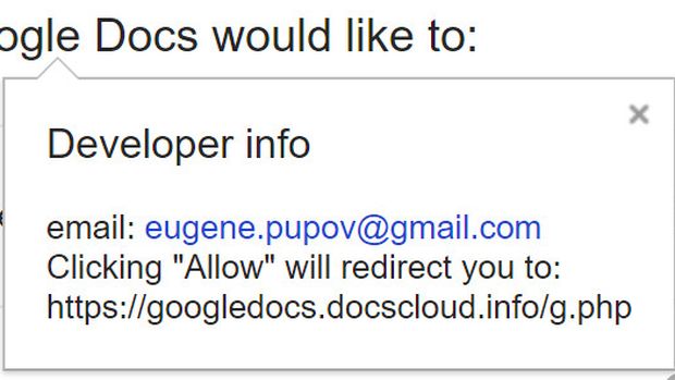 Phising Google Docs
