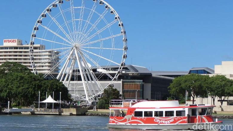 Foto: Menyusuri sungai naik kapal gratis di Brisbane (Fitraya/detikTravel)