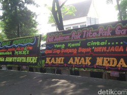 Polda Sumut Juga Dikirimi Karangan Bunga Cinta NKRI