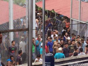 Pagar Rutan Pekanbaru yang Dijebol Sudah Diperbaiki