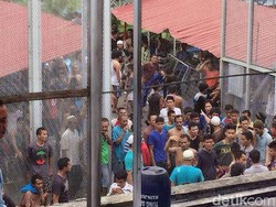 Pagar Rutan Pekanbaru yang Dijebol Sudah Diperbaiki