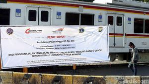Uji Coba Penutupan Perlintasan KA Pasar Minggu