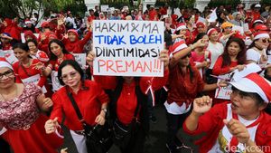 Aksi Simpatik Dukung Hakim Independen Vonis Ahok