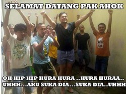Ketika Meme Saipul Jamil Sambut Ahok di Cipinang Viral