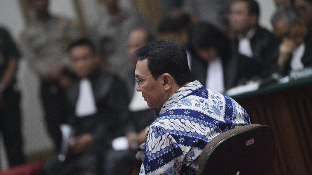 Mantan Gubernur DKI Jakarta Basuki Tjahaja Purnama atau Ahok, di Jakarta, 2017.