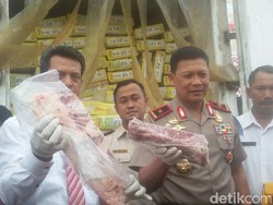 Polda Jambi Sita 15 Ton Daging Ilegal dari Luar Negeri