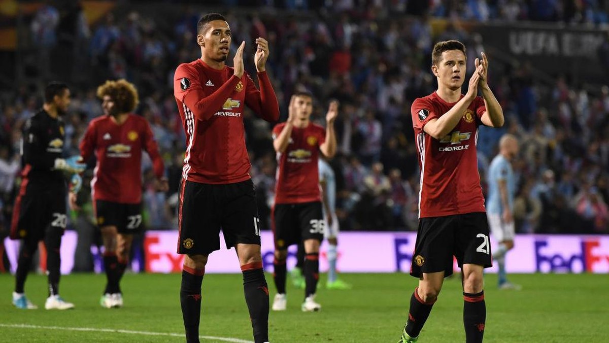 Manchester United usai kemenangan di markas Celta Vigo (Foto: David Ramos/Getty Images)