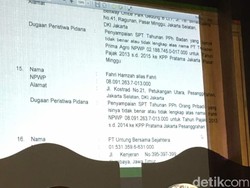 Nota Dinas di Tas Terdakwa Kasus Pajak Berisi SPT Fadli Zon-Fahri