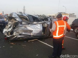Polisi: Penumpang Kecelakaan Pajero Terlempar dari Ketinggian 8 Meter
