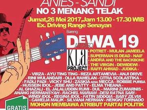Tim Anies-Sandi Bantah Adakan Konser Gue Menang Telak