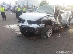 Pajero Kecelakaan di Tol Dalam Kota, 1 Penumpang Tewas