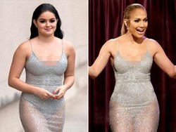 Adu Seksi Ariel Winter Vs Jennifer Lopez Bergaun Perak Menerawang