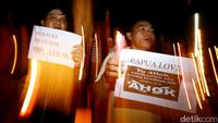 Begini Suasana Massa Pendukung Ahok di Merauke