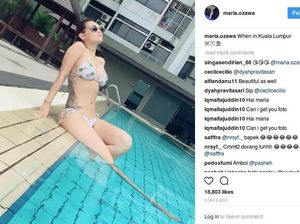 Keseksian Miyabi Dikecam Saat Berlibur di Malaysia