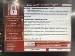 Serangan WannaCry di Indonesia Terbesar Kedua di Dunia