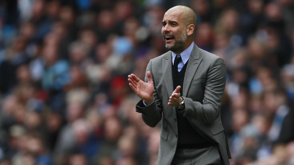 Manajer Manchester City Pep Guardiola saat mendampingi tim melawan Crystal Palace. (Foto: Action Images via Reuters/Jason Cairnduff)