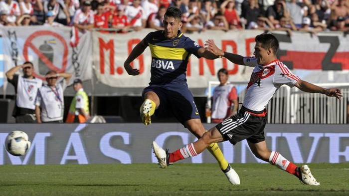 Superclasico antara Boca Juniors vs River Plate (Foto: AFP PHOTO / ALEJANDRO PAGNI) Superclasico antara Boca Juniors vs River Plate (Foto: AFP PHOTO / ALEJANDRO PAGNI)