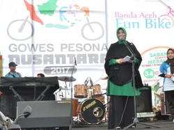 Peserta Gowes Nusantara Semarakkan Fun Bike HUT Kota Banda Aceh